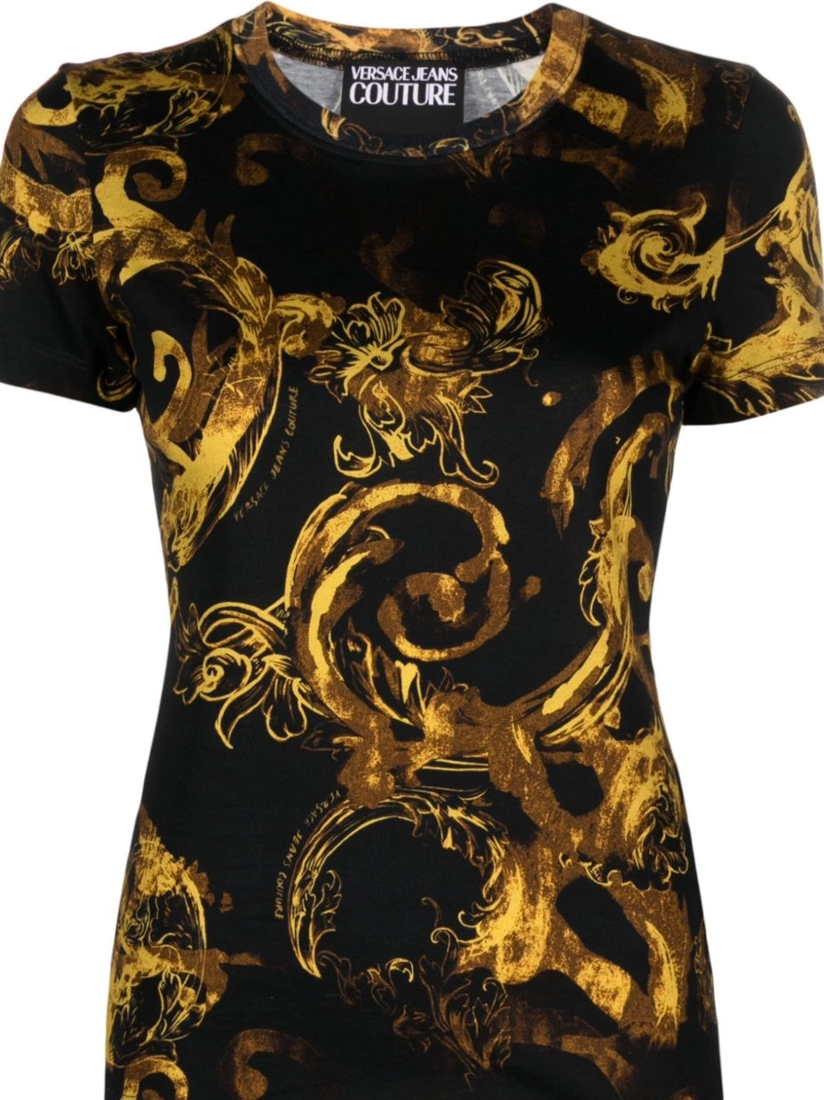 Cheap Couture T-shirt Watercolour Women Jeans Couture Versace cotton 0326